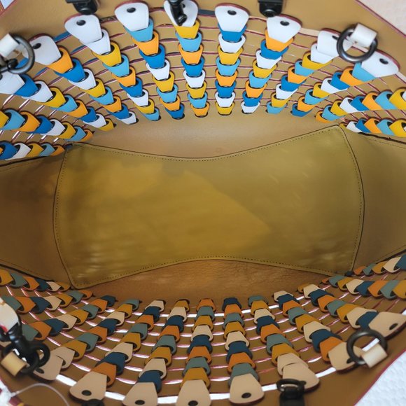 Coach 1941 Rogue Tote Color-Block Chain Link. - Picture 8 of 15